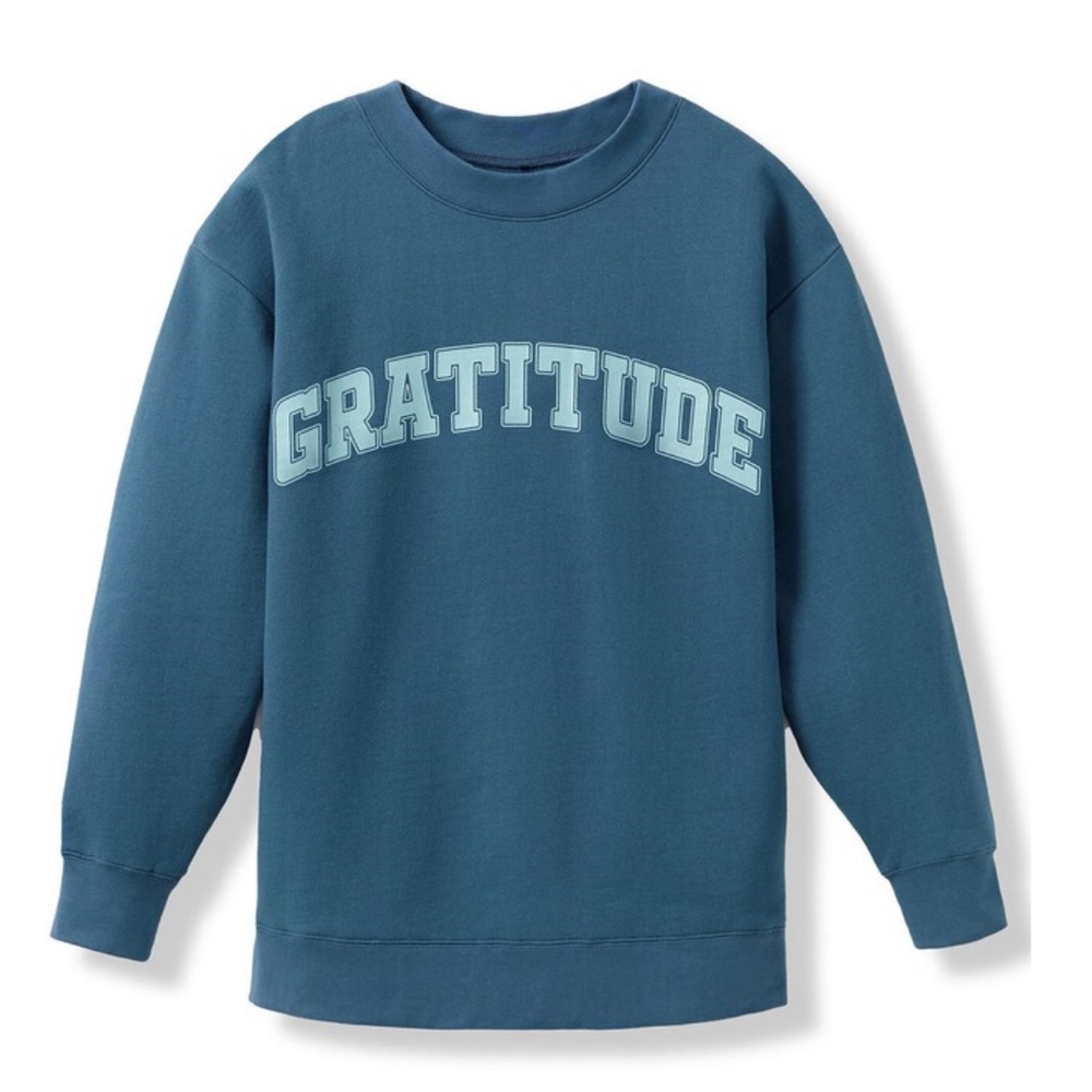 THE GRATITUDE COED CREWNECK SWEATSHIRT